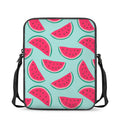 Blue Cute Watermelon Pattern Print Rectangular Crossbody Bag