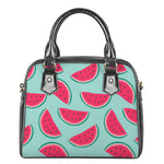 Blue Cute Watermelon Pattern Print Shoulder Handbag