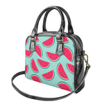 Blue Cute Watermelon Pattern Print Shoulder Handbag