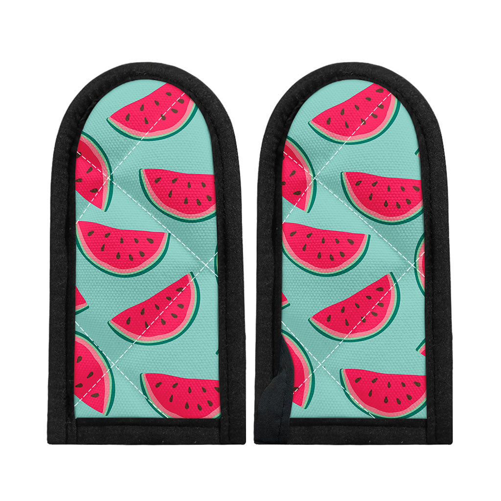 Blue Cute Watermelon Pattern Print Skillet Handle Cover
