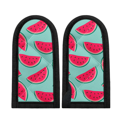 Blue Cute Watermelon Pattern Print Skillet Handle Cover