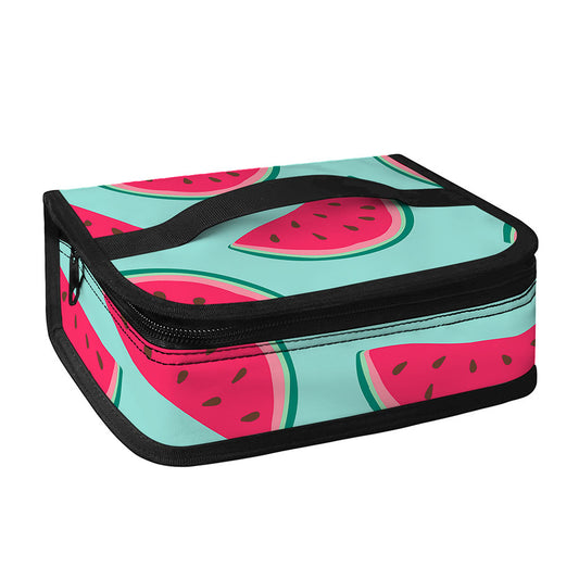 Blue Cute Watermelon Pattern Print Small Lunch Bag