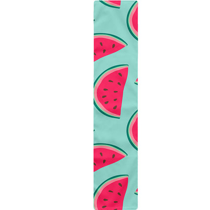 Blue Cute Watermelon Pattern Print Table Runner