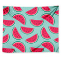 Blue Cute Watermelon Pattern Print Tapestry