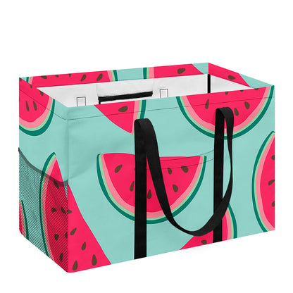Blue Cute Watermelon Pattern Print Utility Tote Bag