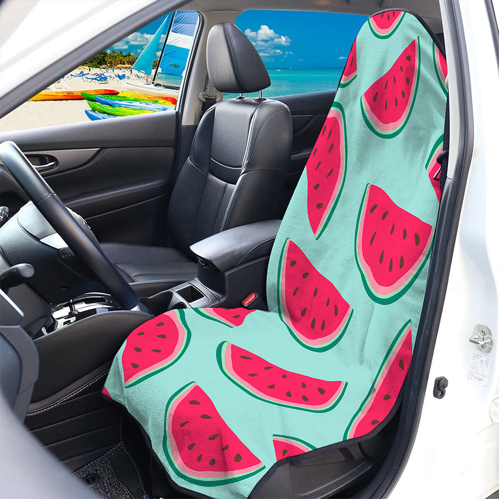 Blue Cute Watermelon Pattern Print Waterproof Car Seat Cover