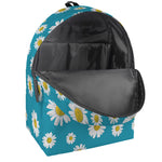 Blue Daisy Flower Pattern Print Backpack