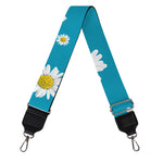 Blue Daisy Flower Pattern Print Bag Strap