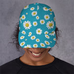 Blue Daisy Flower Pattern Print Baseball Cap