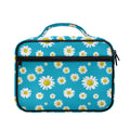 Blue Daisy Flower Pattern Print Briefcase Bible Bag
