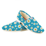 Blue Daisy Flower Pattern Print Casual Shoes