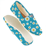 Blue Daisy Flower Pattern Print Casual Shoes