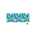 Blue Daisy Flower Pattern Print Extended Mouse Pad