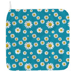 Blue Daisy Flower Pattern Print Hand Towel
