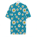 Blue Daisy Flower Pattern Print Hawaiian Shirt