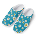 Blue Daisy Flower Pattern Print Mesh Casual Shoes