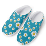Blue Daisy Flower Pattern Print Mesh Casual Shoes