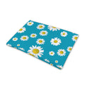 Blue Daisy Flower Pattern Print Pet Cooling Mat Cover