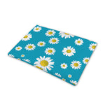 Blue Daisy Flower Pattern Print Pet Cooling Mat Cover