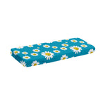 Blue Daisy Flower Pattern Print Piano Keyboard Cover