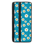 Blue Daisy Flower Pattern Print Refrigerator Handle Covers
