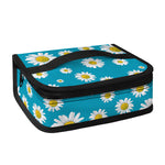 Blue Daisy Flower Pattern Print Small Lunch Bag