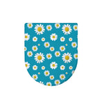 Blue Daisy Flower Pattern Print Toilet Lid Cover
