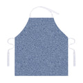 Blue Denim Jeans Pattern Print Adjustable Apron