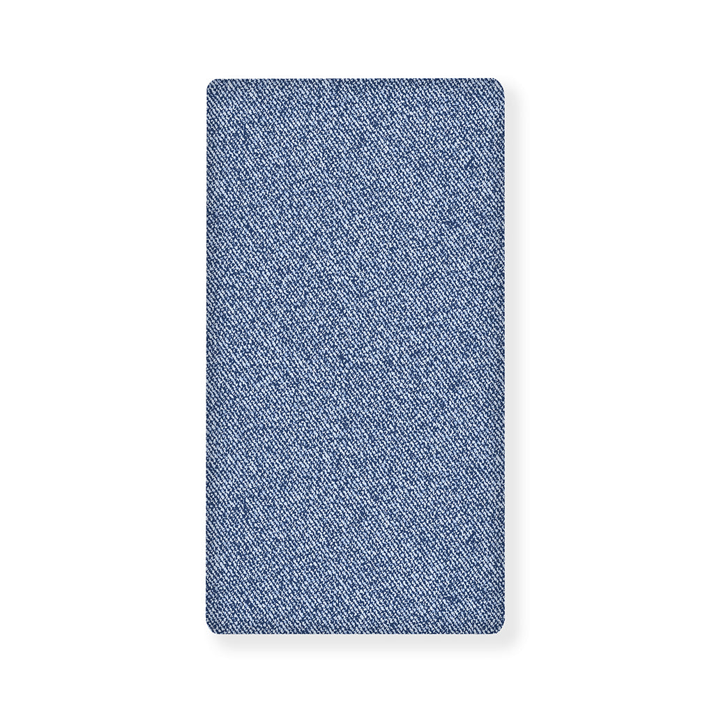 Blue Denim Jeans Pattern Print Baby Crib Sheet