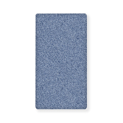 Blue Denim Jeans Pattern Print Baby Crib Sheet
