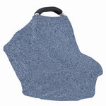 Blue Denim Jeans Pattern Print Baby Seat Cover