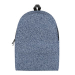 Blue Denim Jeans Pattern Print Backpack