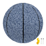 Blue Denim Jeans Pattern Print Basketball
