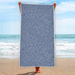 Blue Denim Jeans Pattern Print Beach Towel