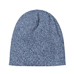 Blue Denim Jeans Pattern Print Beanie