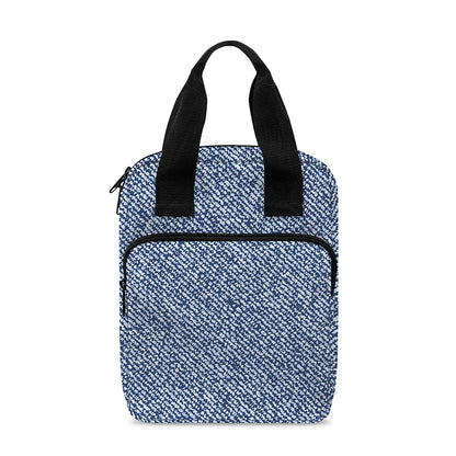 Blue Denim Jeans Pattern Print Bible Tote Bag