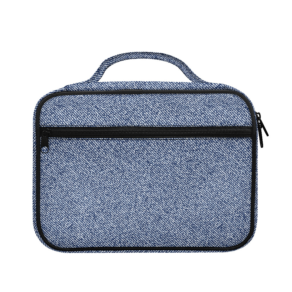 Blue Denim Jeans Pattern Print Briefcase Bible Bag