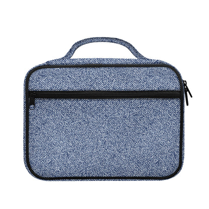 Blue Denim Jeans Pattern Print Briefcase Bible Bag