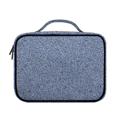 Blue Denim Jeans Pattern Print Briefcase Bible Bag