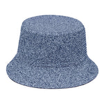 Blue Denim Jeans Pattern Print Bucket Hat