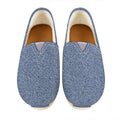 Blue Denim Jeans Pattern Print Casual Shoes