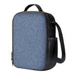 Blue Denim Jeans Pattern Print Crossbody Lunch Bag
