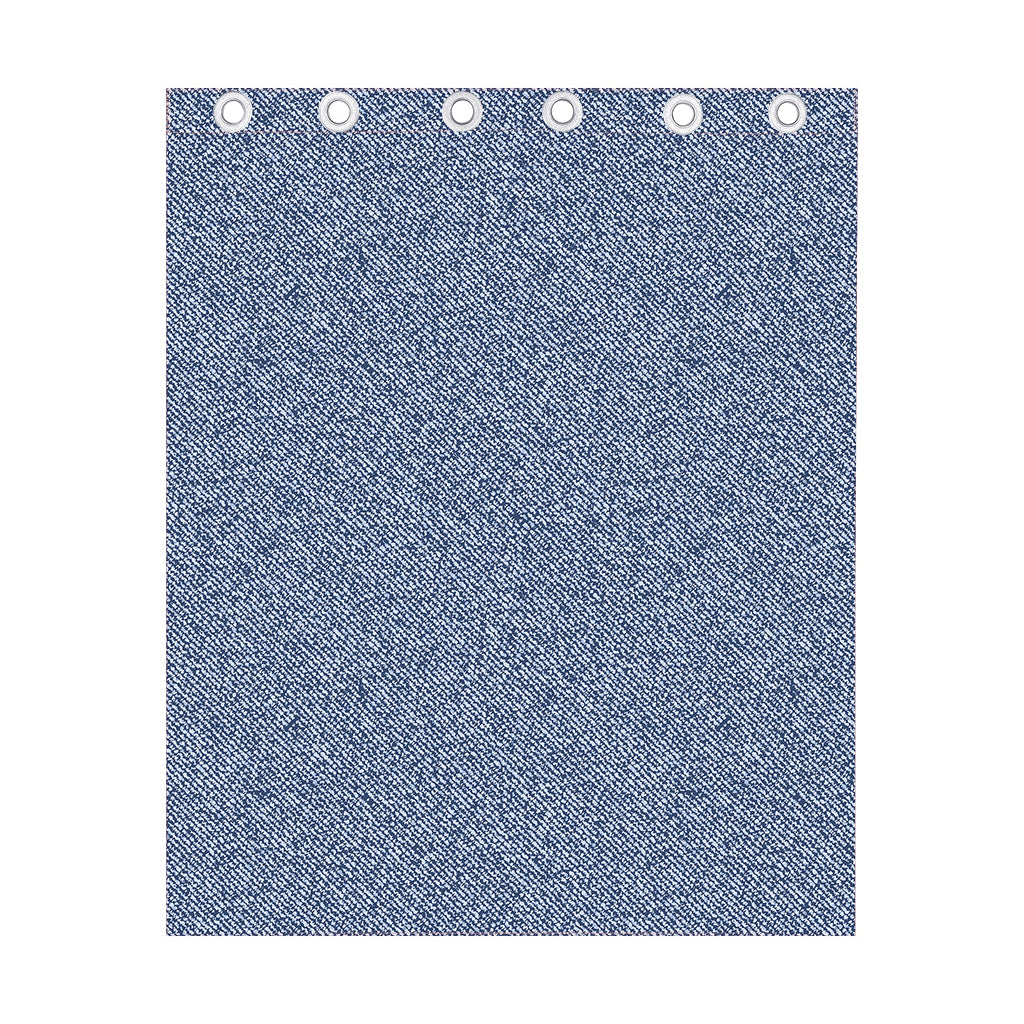 Blue Denim Jeans Pattern Print Curtain