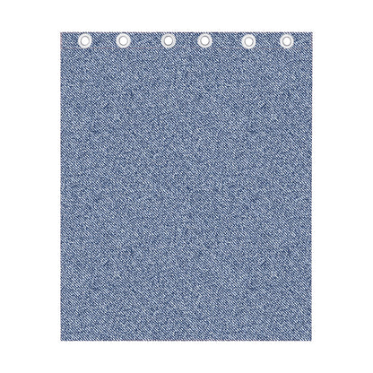Blue Denim Jeans Pattern Print Curtain