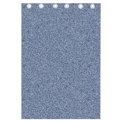 Blue Denim Jeans Pattern Print Curtain