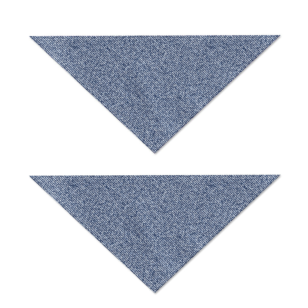 Blue Denim Jeans Pattern Print Dog Bandana