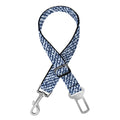 Blue Denim Jeans Pattern Print Dog Seat Belt