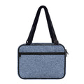 Blue Denim Jeans Pattern Print Double Strap Bible Bag