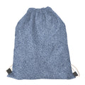 Blue Denim Jeans Pattern Print Drawstring Bag