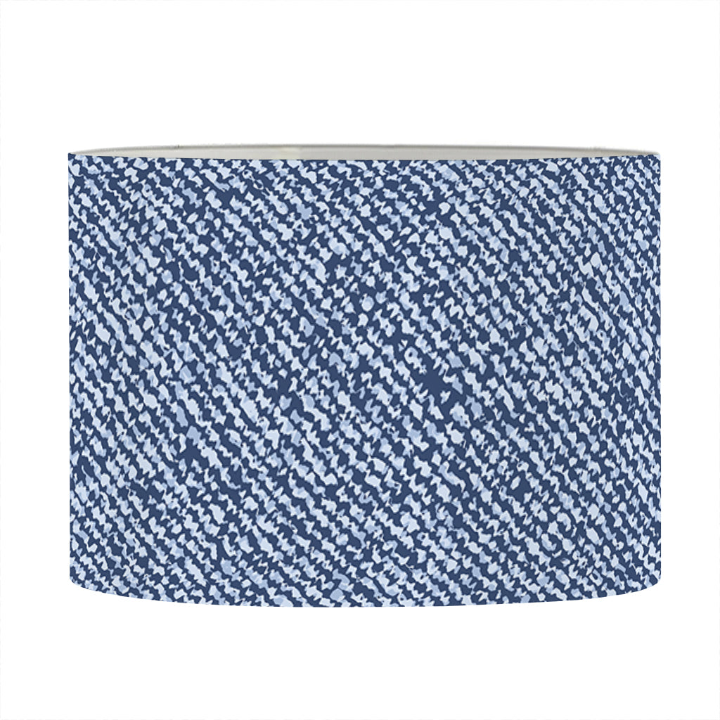 Blue Denim Jeans Pattern Print Drum Lamp Shade